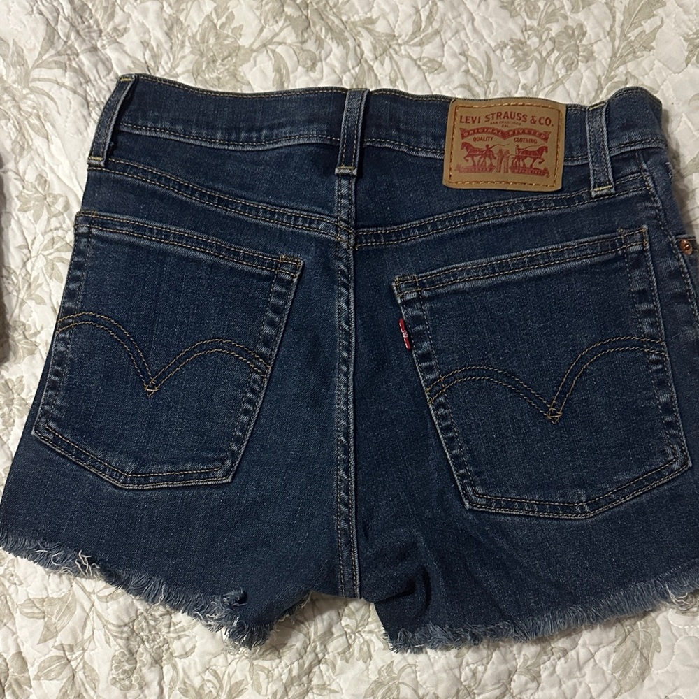 Levi's Dark Blue Jean Shorts for Women